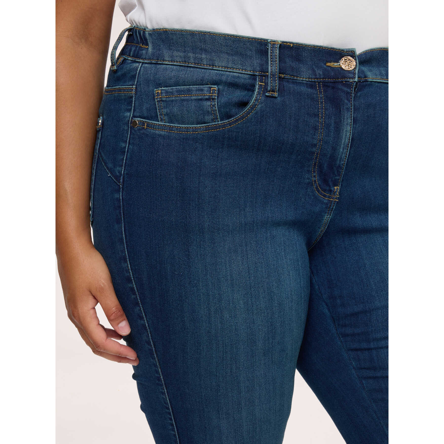 Fiorella Rubino - Jeans Flare lavado azul - Azul