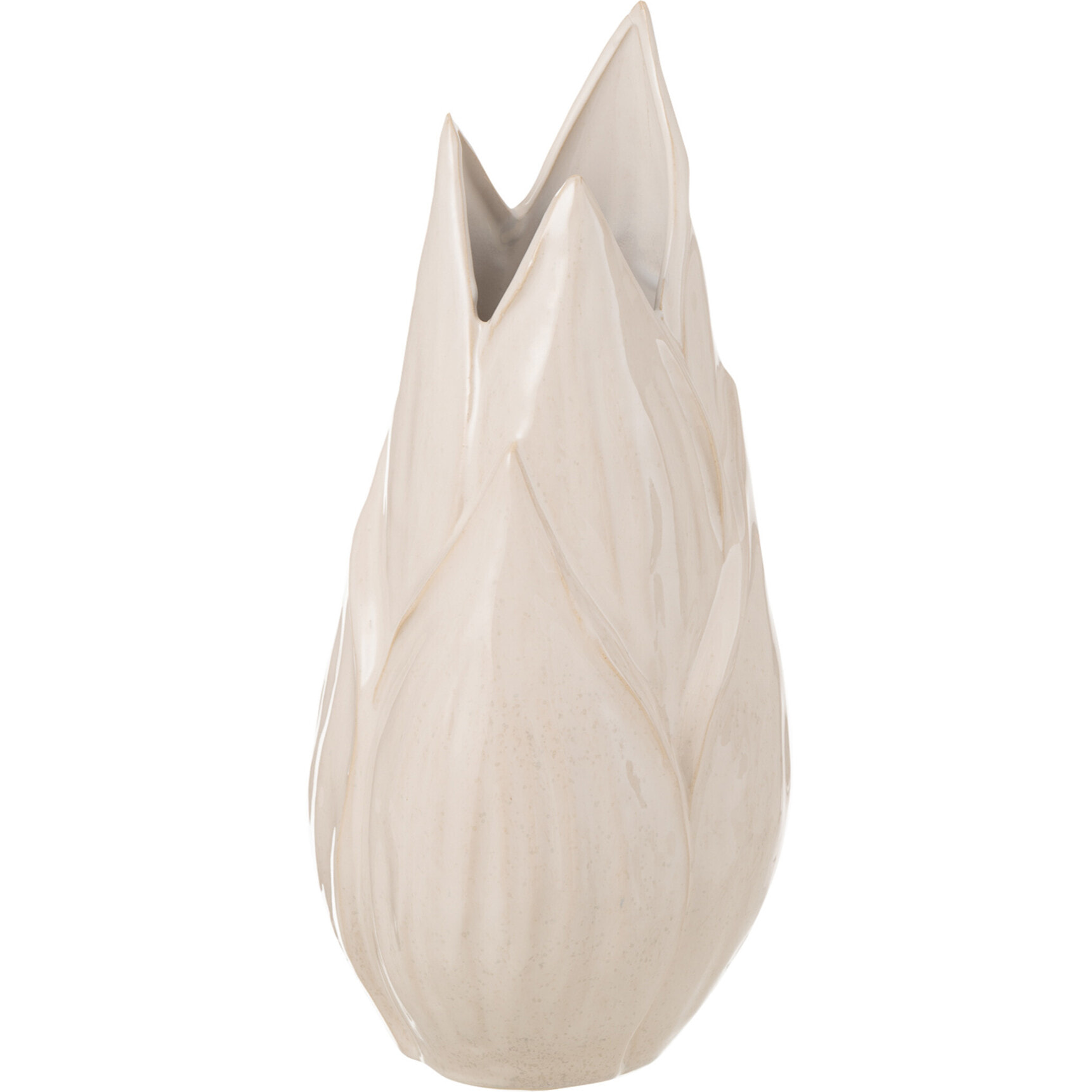 J-Line vase Ibiza Brillant - céramique - beige - medium