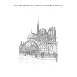 Papier peint panoramique Notre Dame