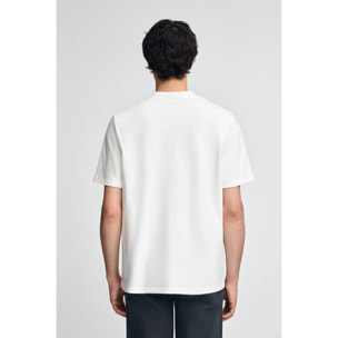 Maglietta JK bianca con logo a contrasto Polo Club