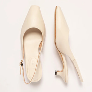 Sandalias con tacón S3024 NAPPA CREAM ALEDO color Cream