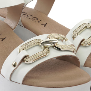 SANDALO ZEPPA CATENA BIANCO