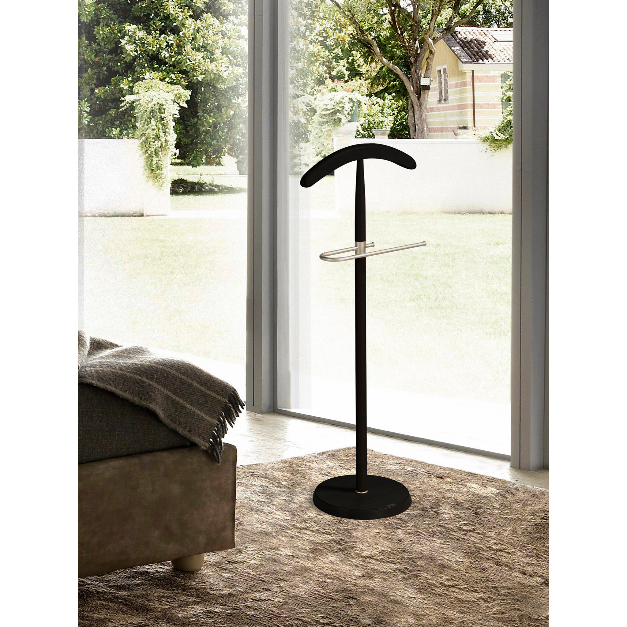 Galán de noche Oxford negro 111x44x30 cm