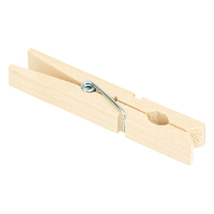 Lot de 96 pinces à linge en bois