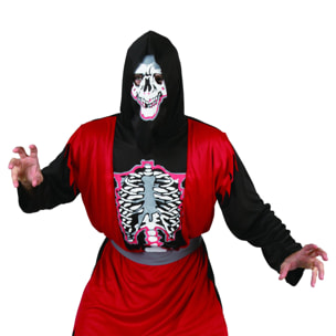 Costume Halloween Da Spettro Scheletro Grim Reaper Uomo