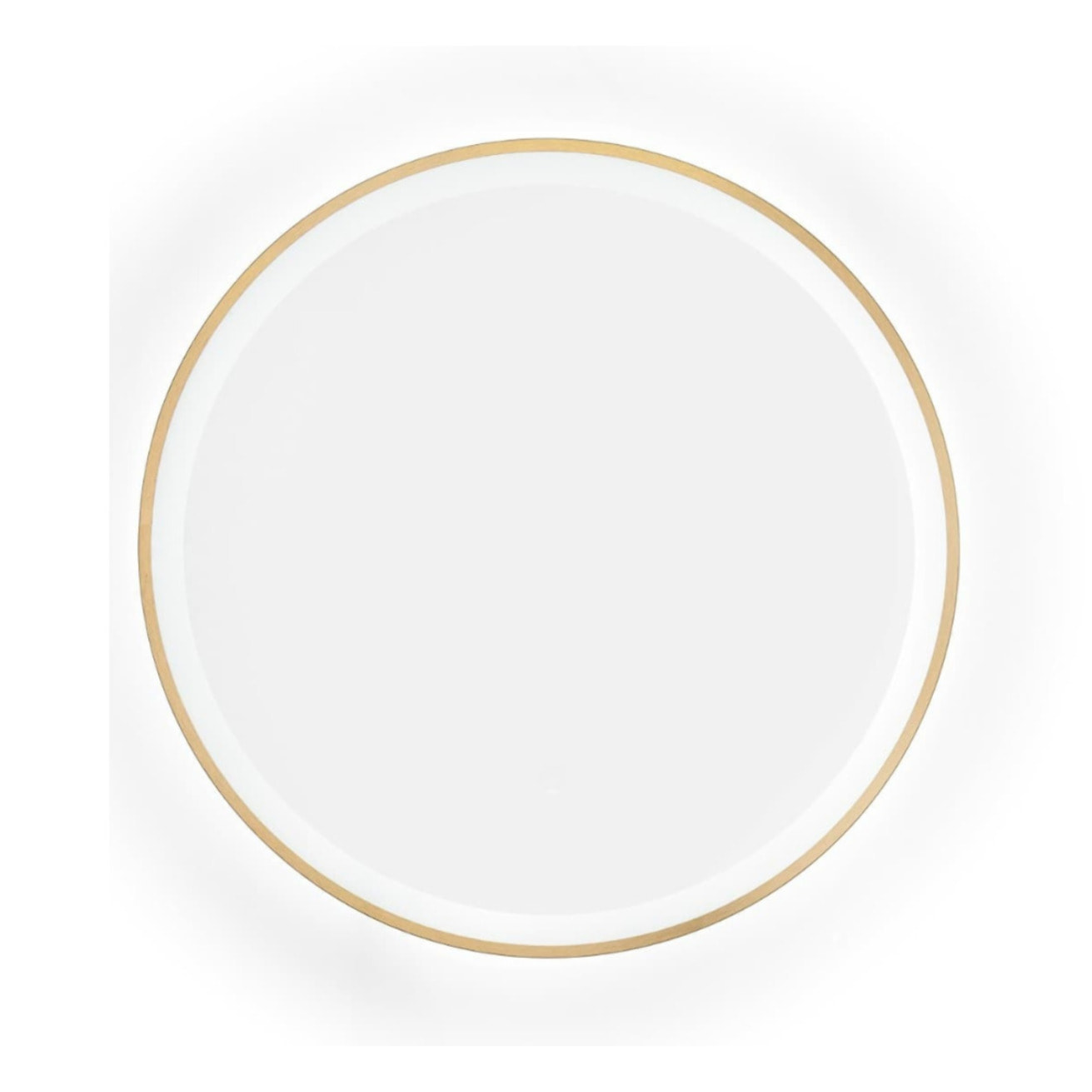 Boho by Siko Miroir mural rond avec capteur 60x60cm, doré (SATZLED60ZL)