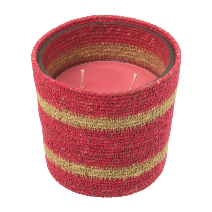 J-Line bougie parfumée Panier - Tender Rose - rose - small - 45H