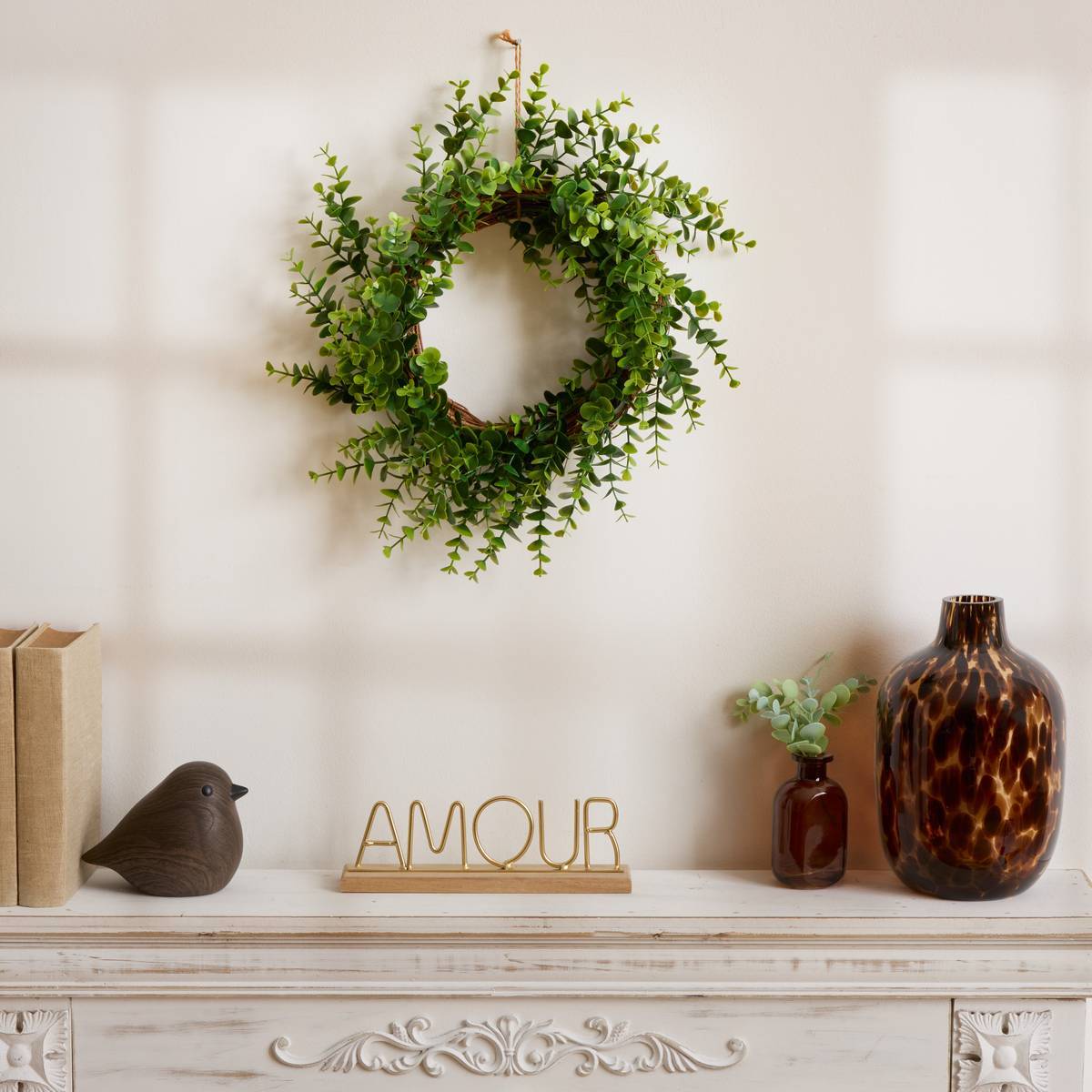 Couronne de plantes artificielles Walker H41cm