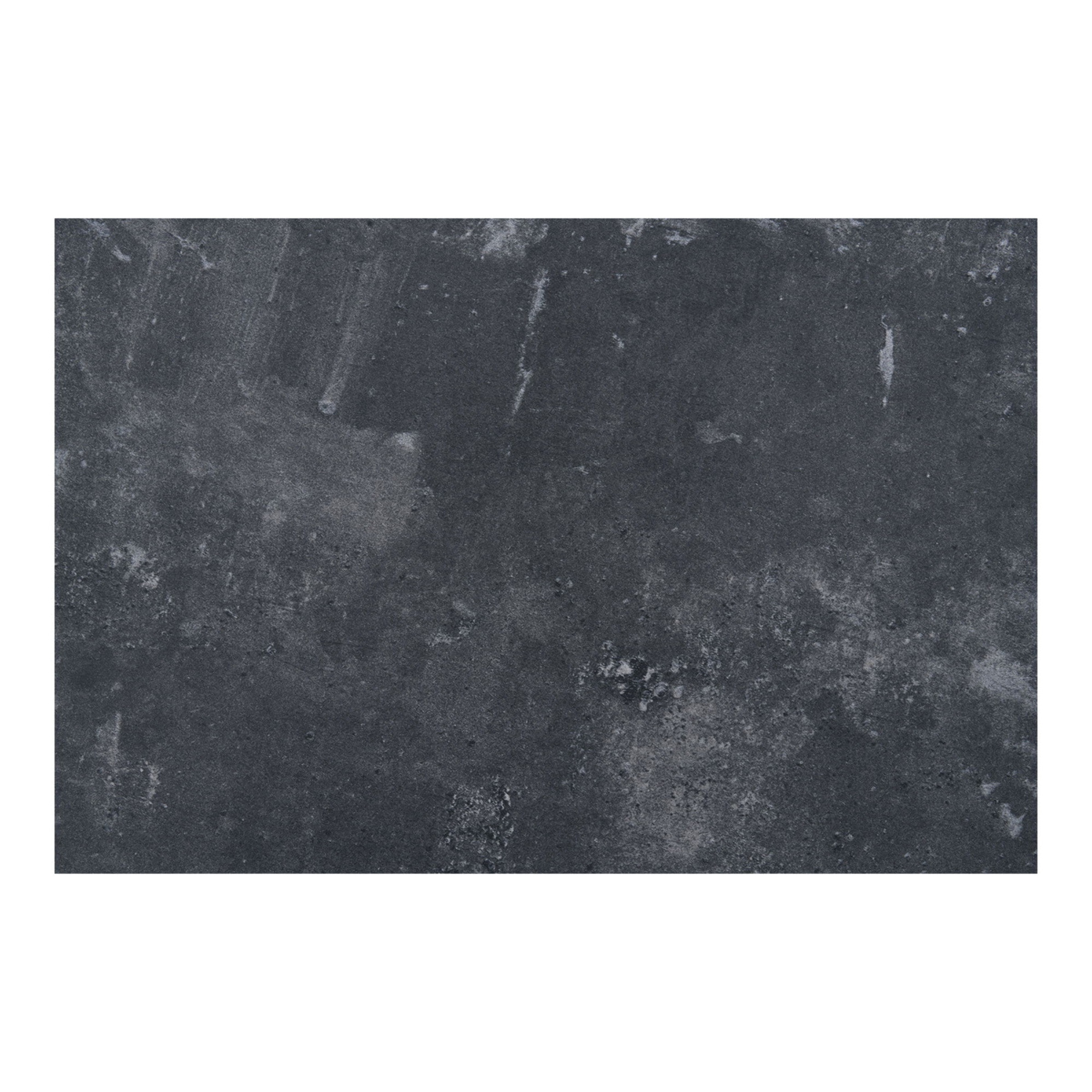 Tavolo bistrot Fano effetto pietra con base in metallo nero 70x70x75 cm