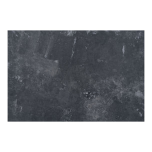Tavolo bistrot Fano effetto pietra con base in metallo nero 70x70x75 cm