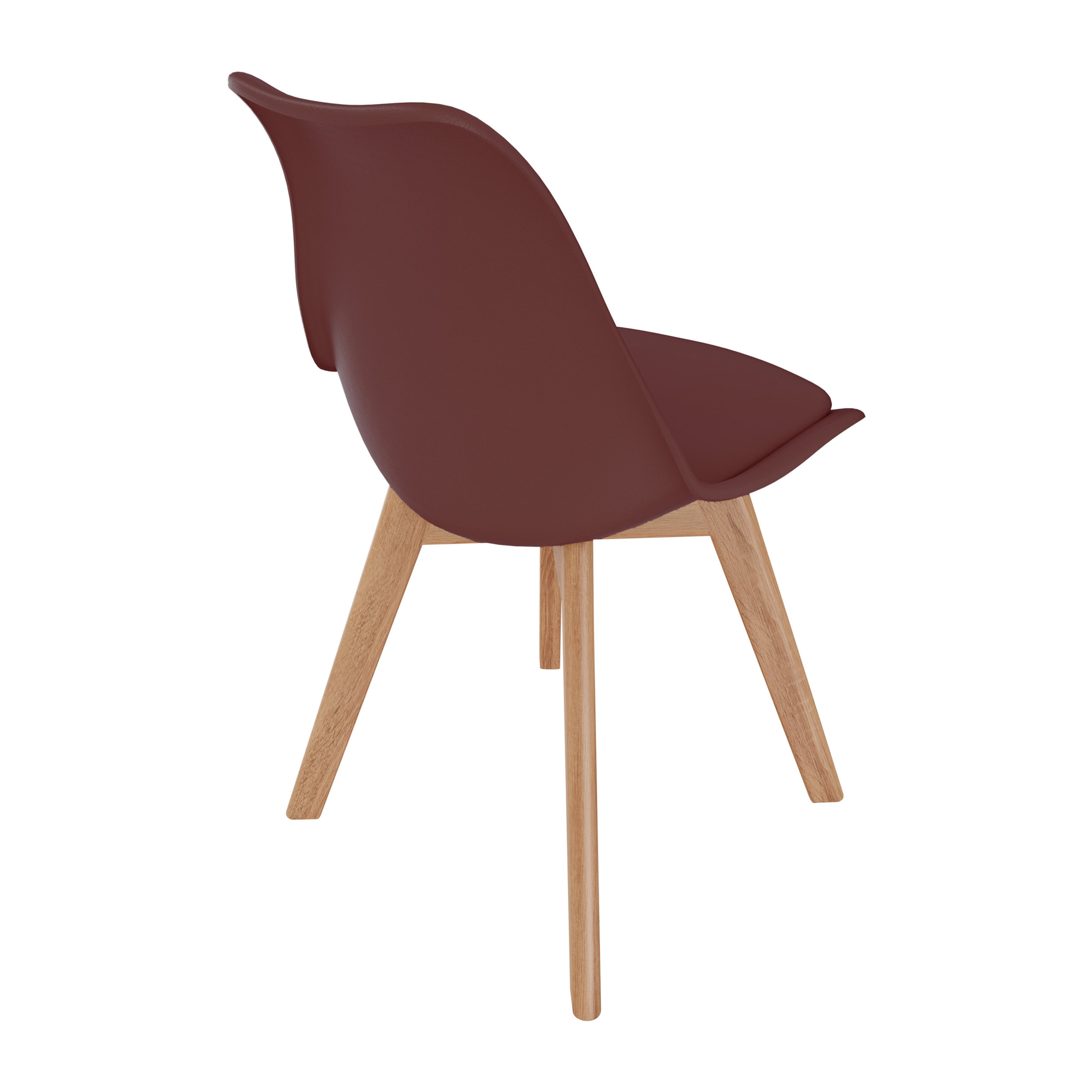 Set Di 4 Sedie Per Sala Da Pranzo Ufficio Con Gambe Faggio Legno Massello Massiccio Stile Nordico Scandinavo Seduta Imbottita Soggiorno Sala Tortora