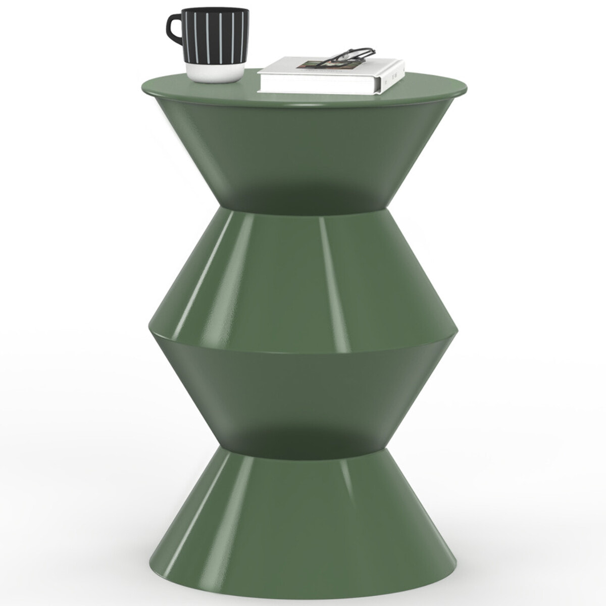 Table d'appoint Irène vert kaki