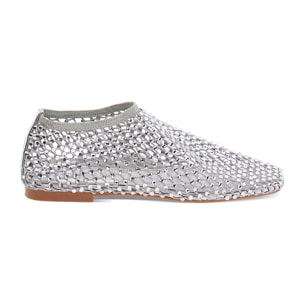 Bailarinas plata con pedrería brillante