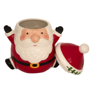 Pot à biscuits père Noël H.23,5cm céramique