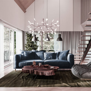 Canapé Droit Velours Fiorenzo - 4 places