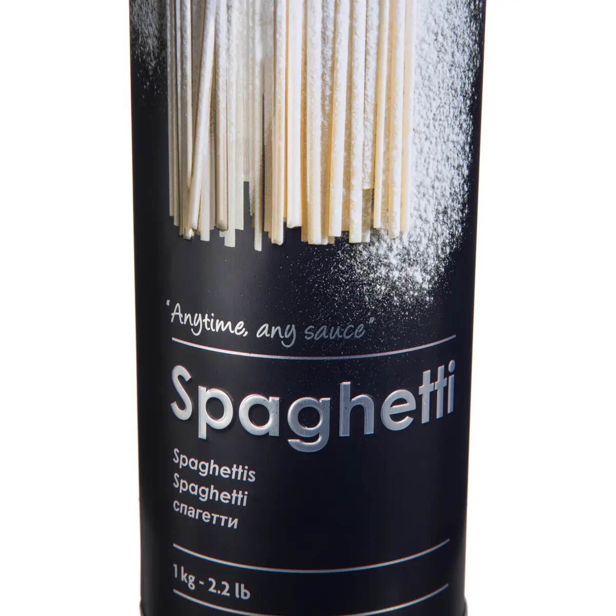Boîte à spaghettis métal "Black Edition" noir
