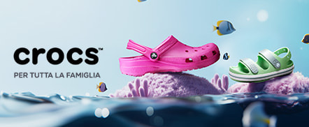 Crocs Crocs: calzature casual per tutta la famiglia.