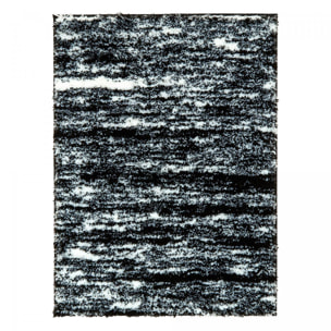 Tapis shaggy tissé motif faux uni HESO
