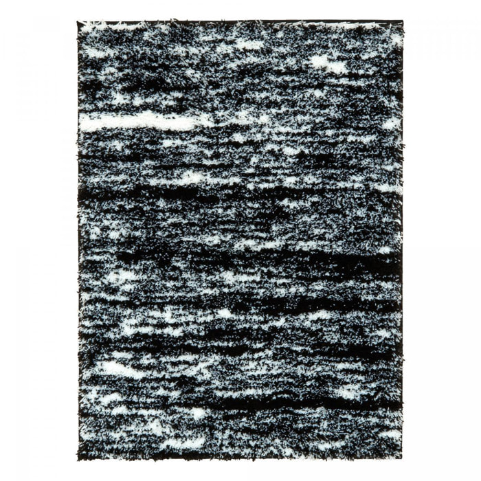 Tapis shaggy tissé motif faux uni HESO