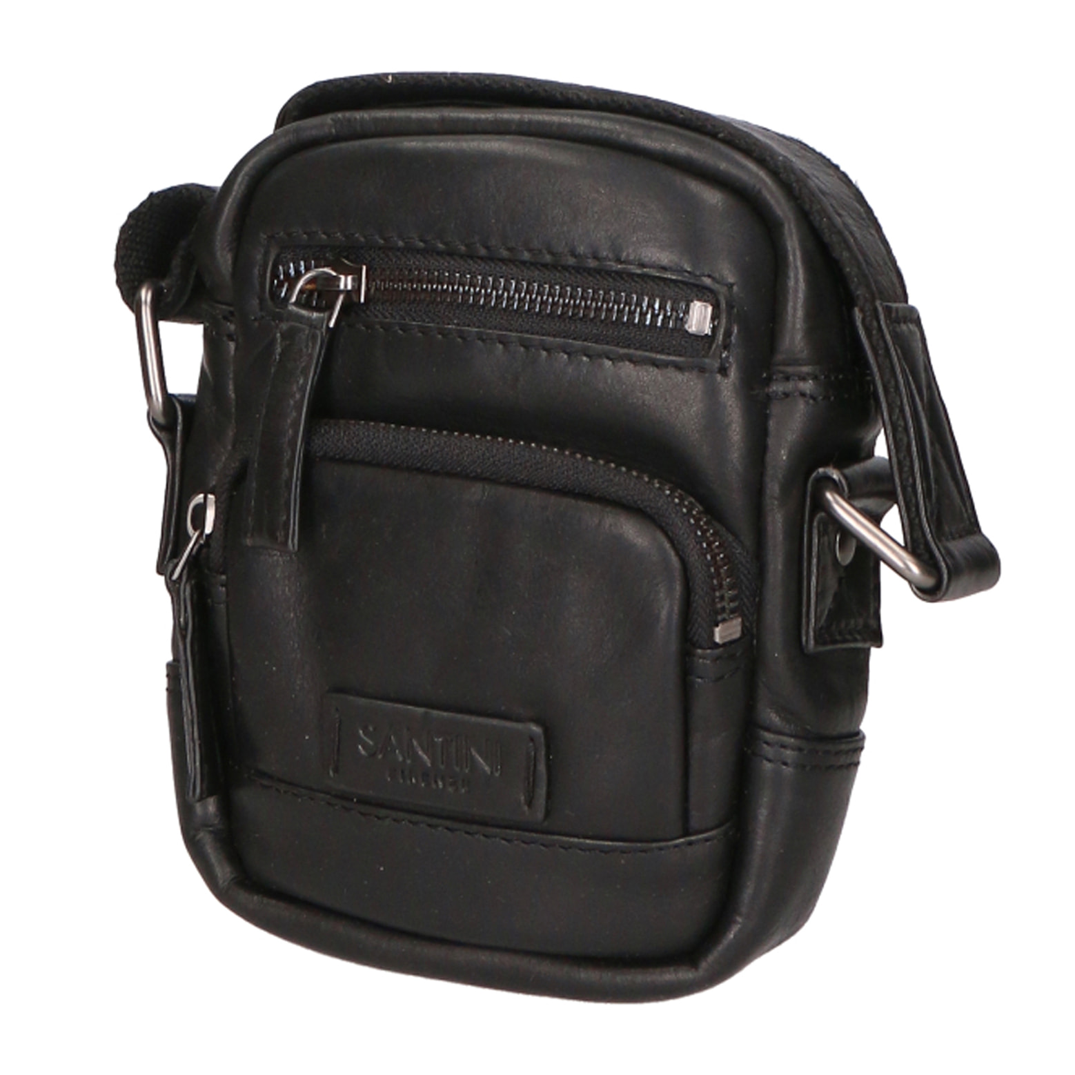 Borsa a tracolla unisex In Vera pelle Made in India 17x17x3 cm