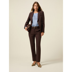 Oltre - Blazer in tessuto tecnico - Marrone