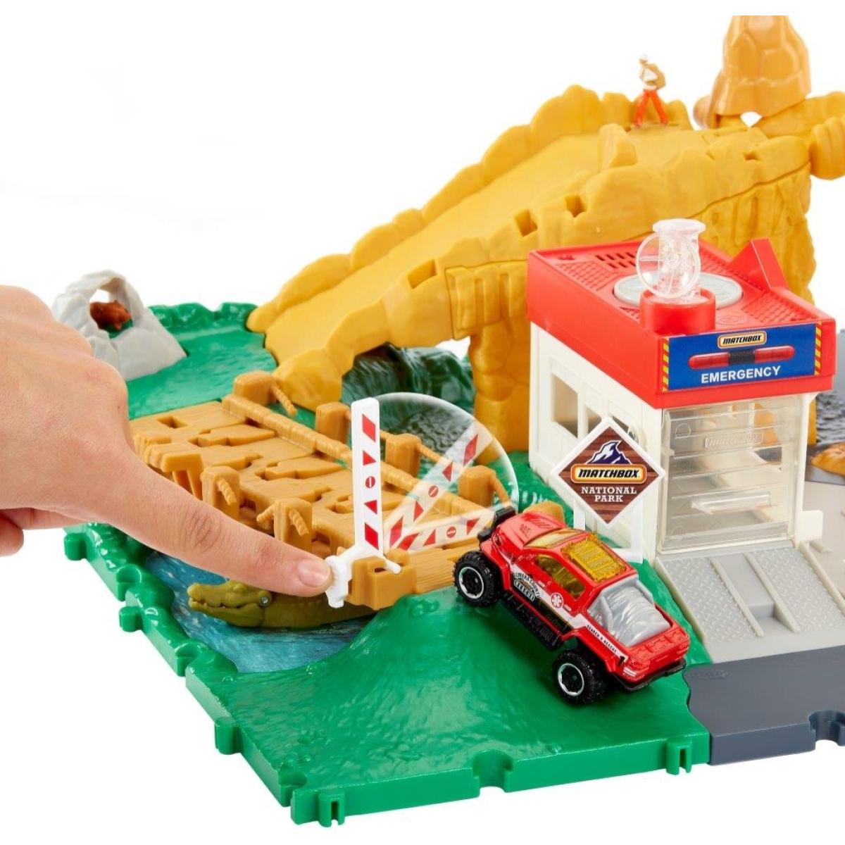 Matchbox Playset Action Drivers con 1 veicolo in scala 1:64 incluso Lui Matchbox Multicolor