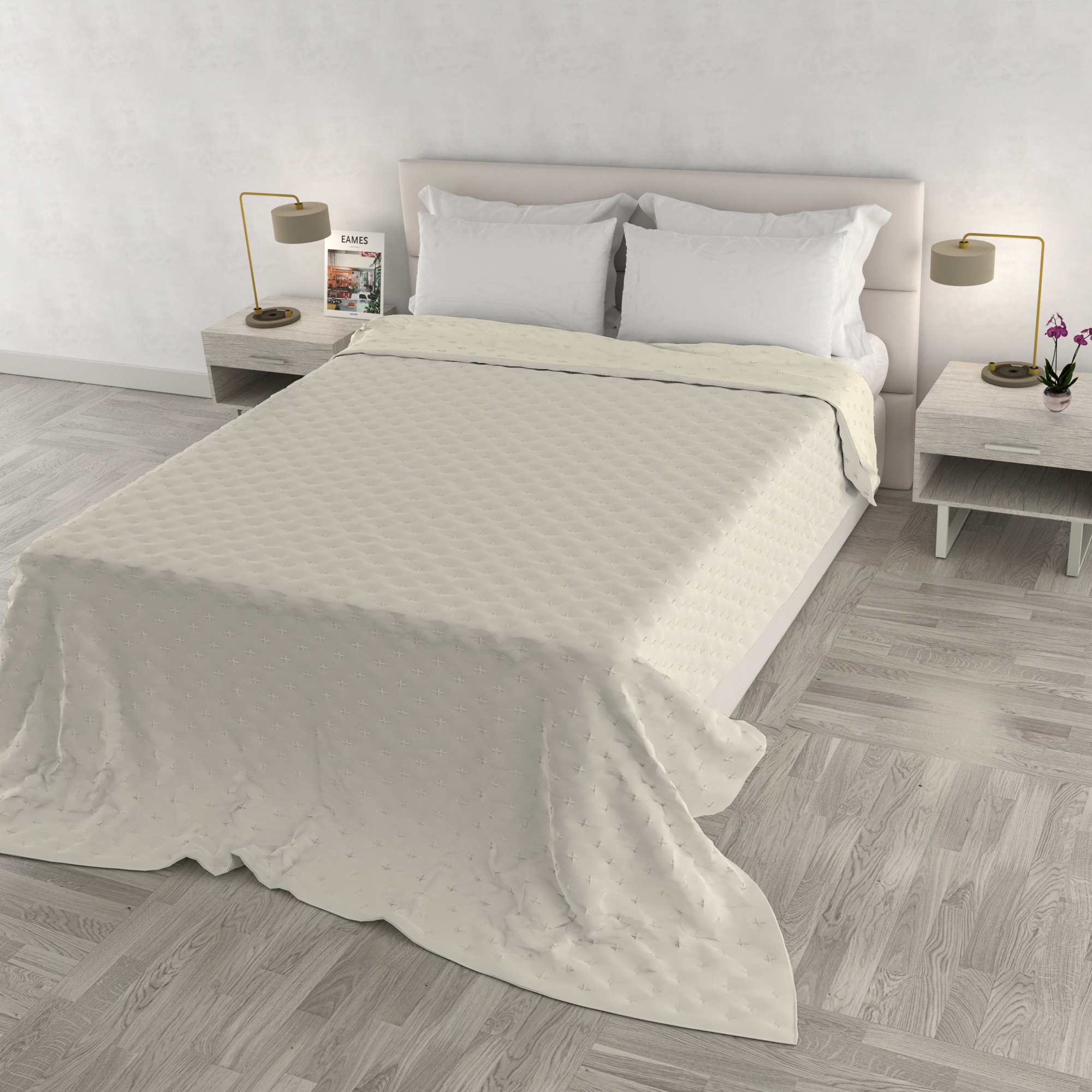 TRAPUNTINO WATER WASHED MATRIMONIALE