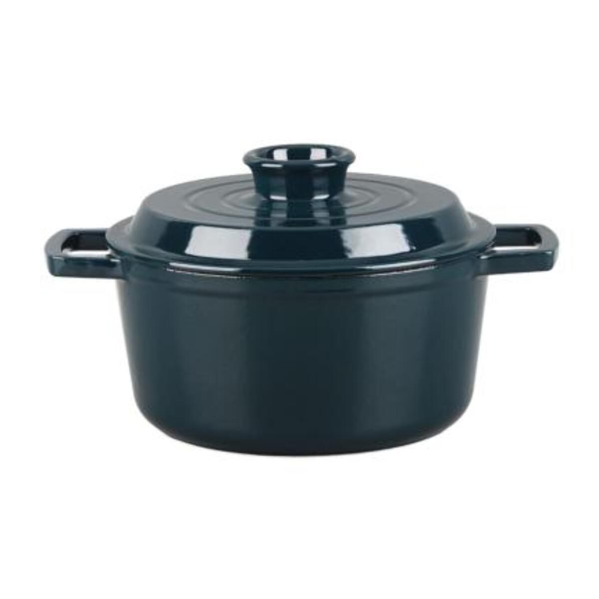 Cocotte en fonte ronde   - "Masseiron Emeraude"