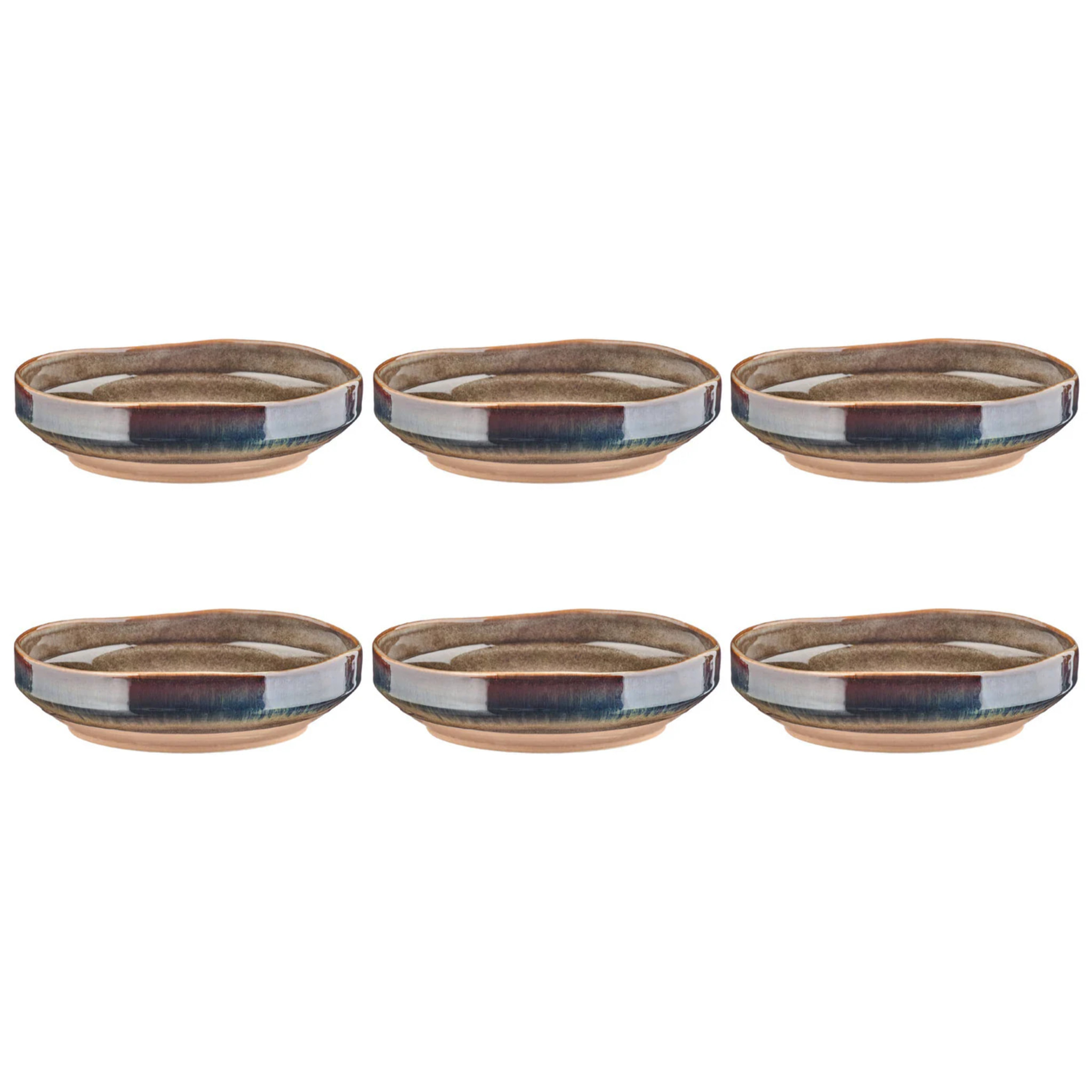 Assiette creuse GENESIS Ø21cm - 6 pièces - Basalte