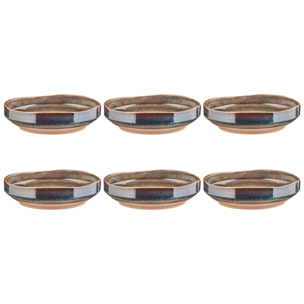 Assiette creuse GENESIS Ø21cm - 6 pièces - Basalte