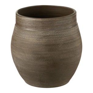 J-Line cache-pot Gio - céramique - marron - medium - Ø 25 cm
