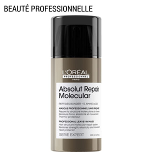 Série Expert Absolut Repair Molecular - Masque sans rinçage - tous types de cheveux abîmés 100 ml