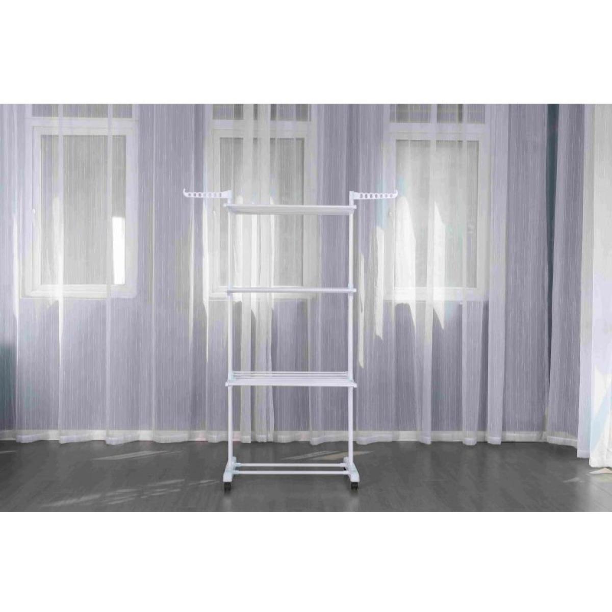 Séchoir multifonctions 20m d'étendage blanc Herzberg HG8034-WHT