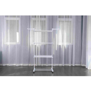 Séchoir multifonctions 20m d'étendage blanc Herzberg HG8034-WHT