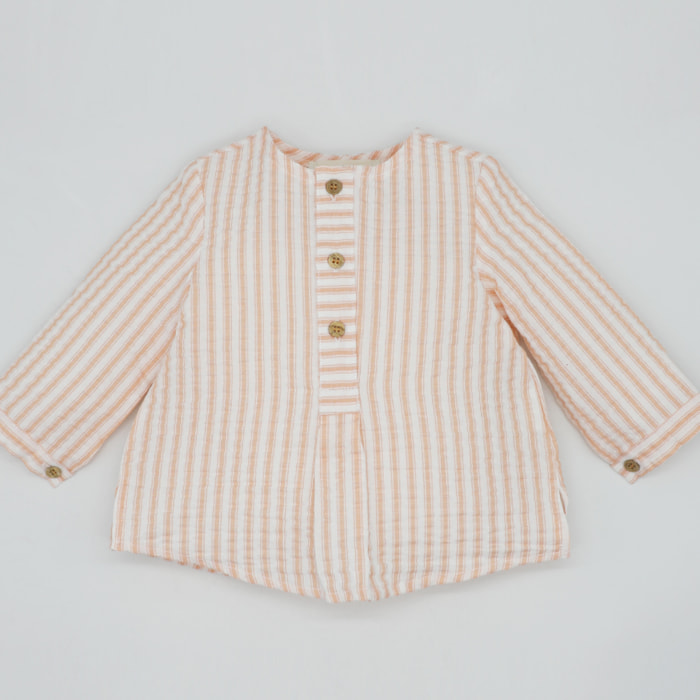 CAMISA RAYAS MANDARNA