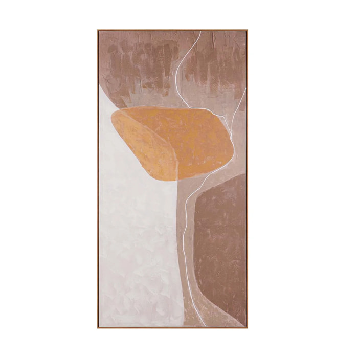 Cuadro Abstracto 80% Pintado A Mano 90x4x180 Cm