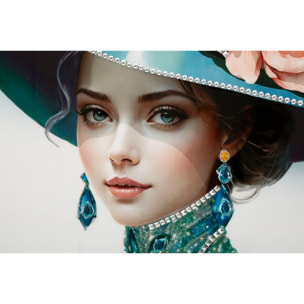 DIPINTO SU TELA LACCATO PAM C/CORNICE -B- CM 62X4X92