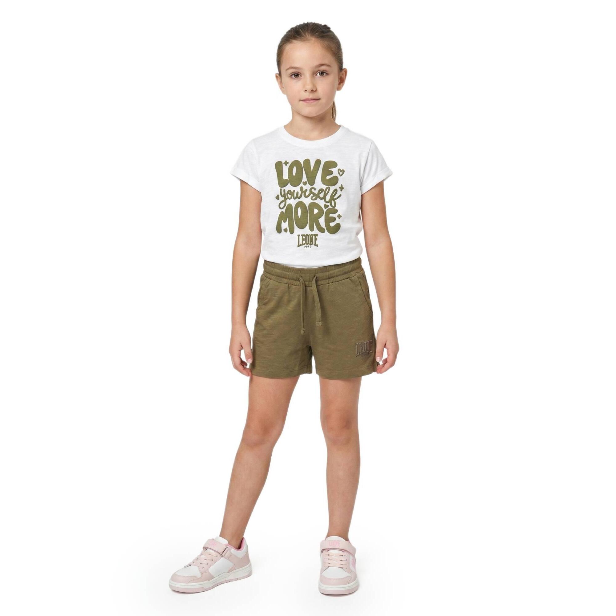Conjunto de camiseta y pantalón corto Love para niñas