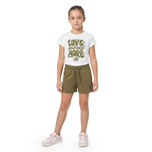 Conjunto de camiseta y pantalón corto Love para niñas