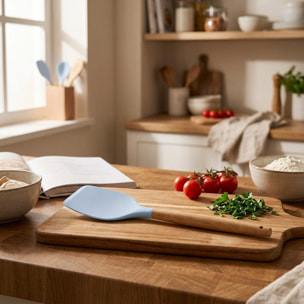 Set d'ustensiles de cuisine en bois avec pot de rangement 32 cm Fackelmann