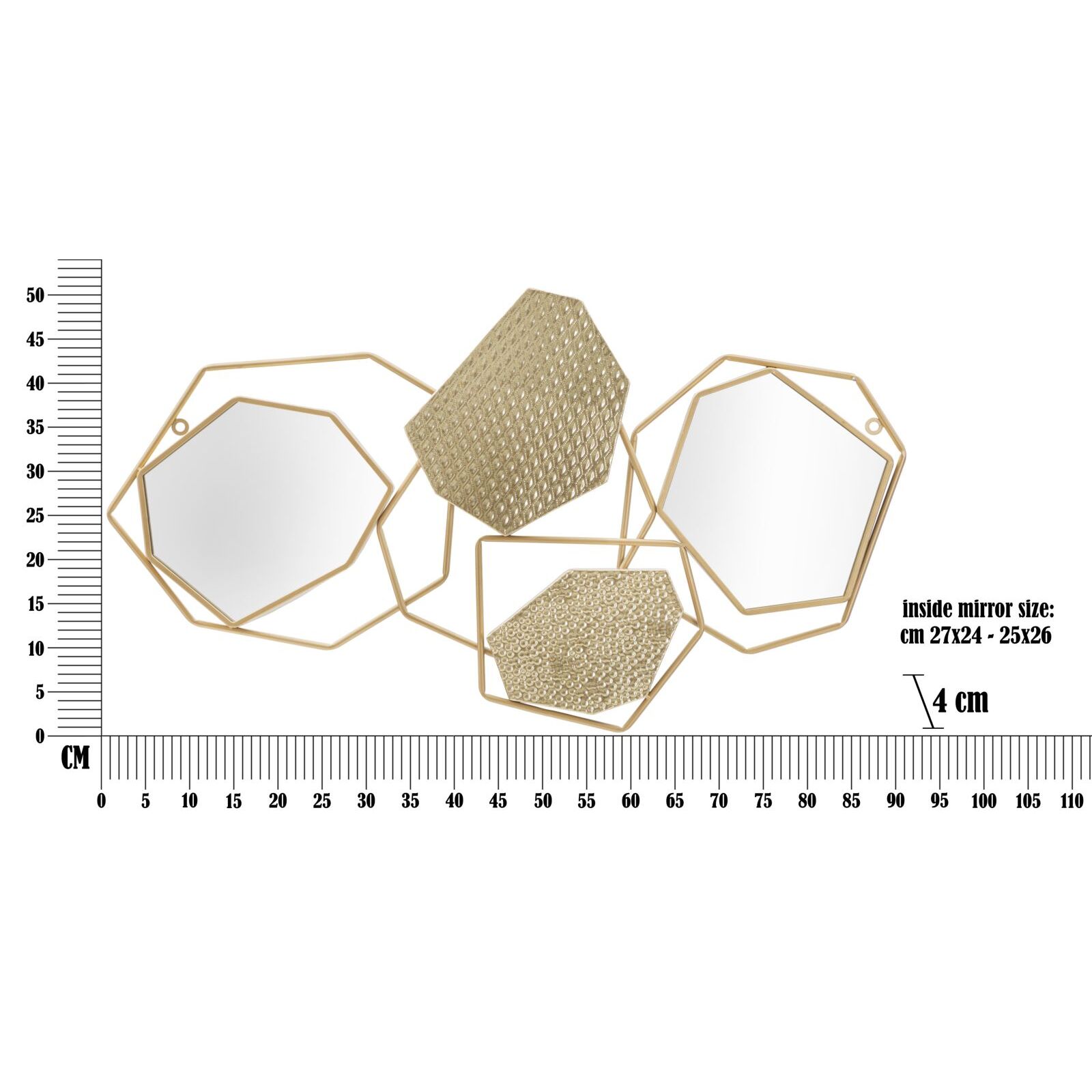 SPECCHIO STONE CM 91X4X52
