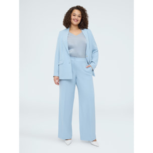 Fiorella Rubino - Pantaloni Wide Leg - Azzurro