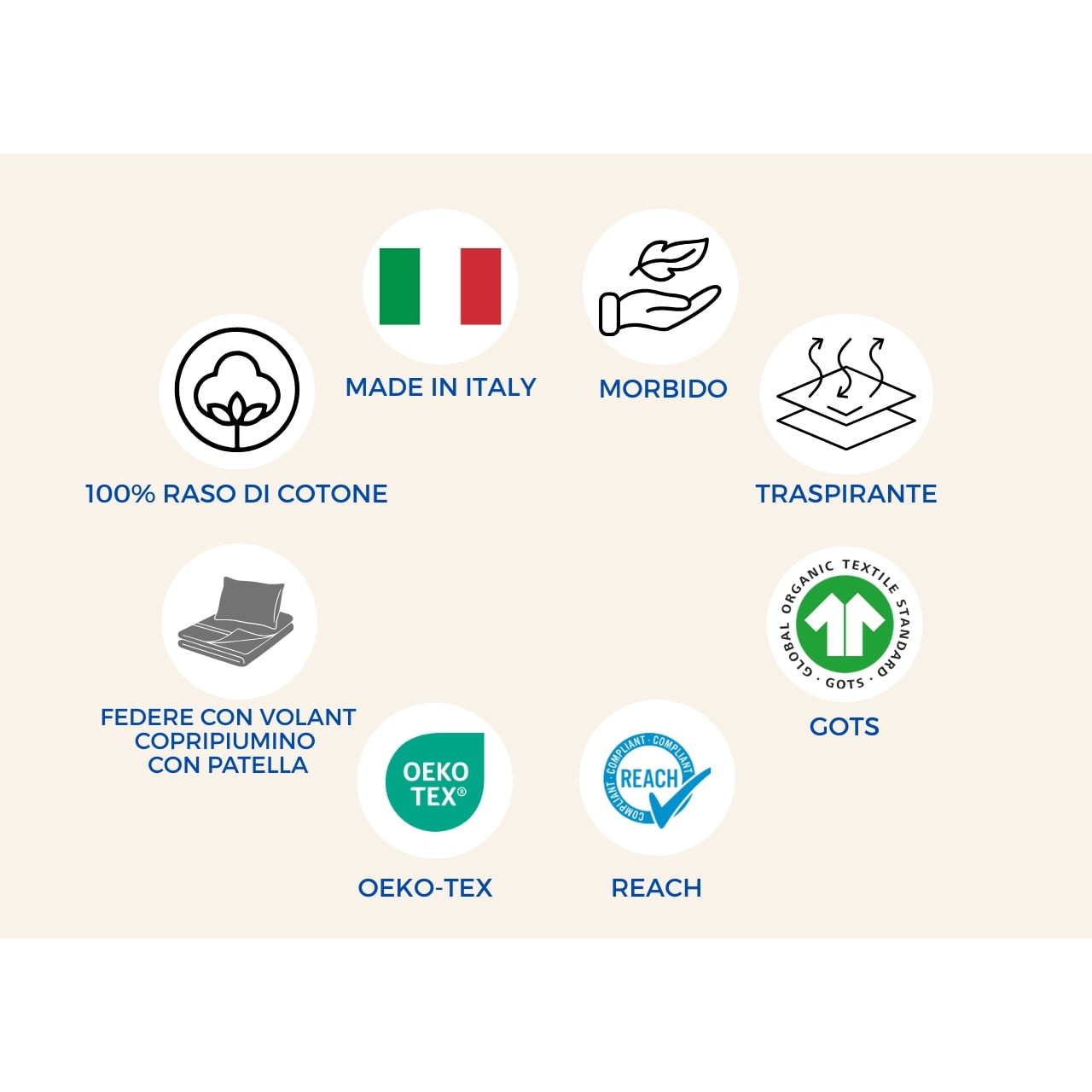 Parure Copripiumino Estate/Inverno 100% Raso Cotone Tinta Unita Verde 07 GI