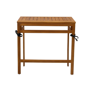 Table de balcon pliante en bois massif L80 cm CARMEN