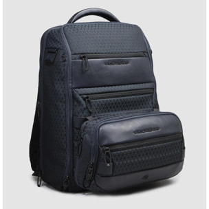 Piquadro Marsupio espandibile in tessuto riciclato con sistema di sicurezza antifurto e protezione RFID