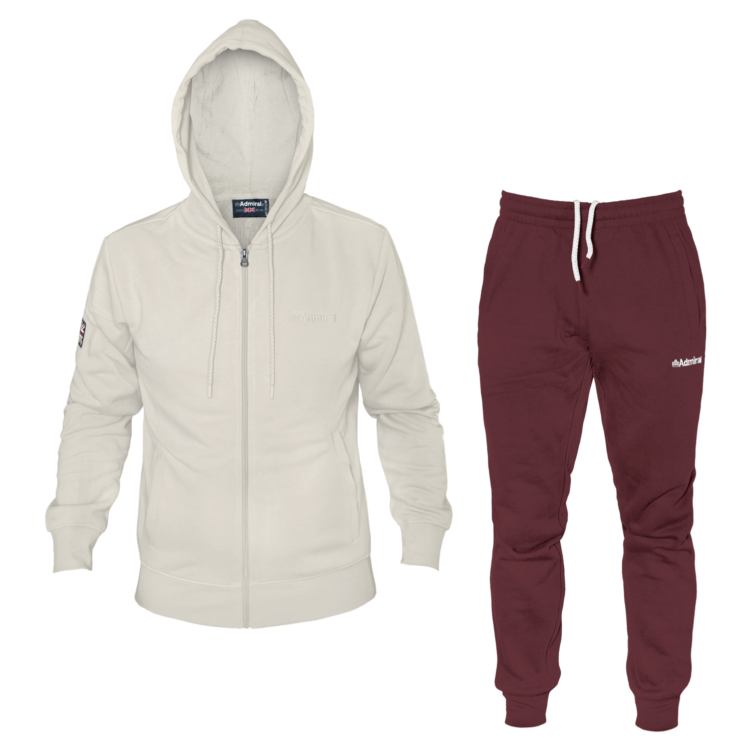 Tuta Uomo ADMIRAL Cotone Felpato Zip Cappuccio