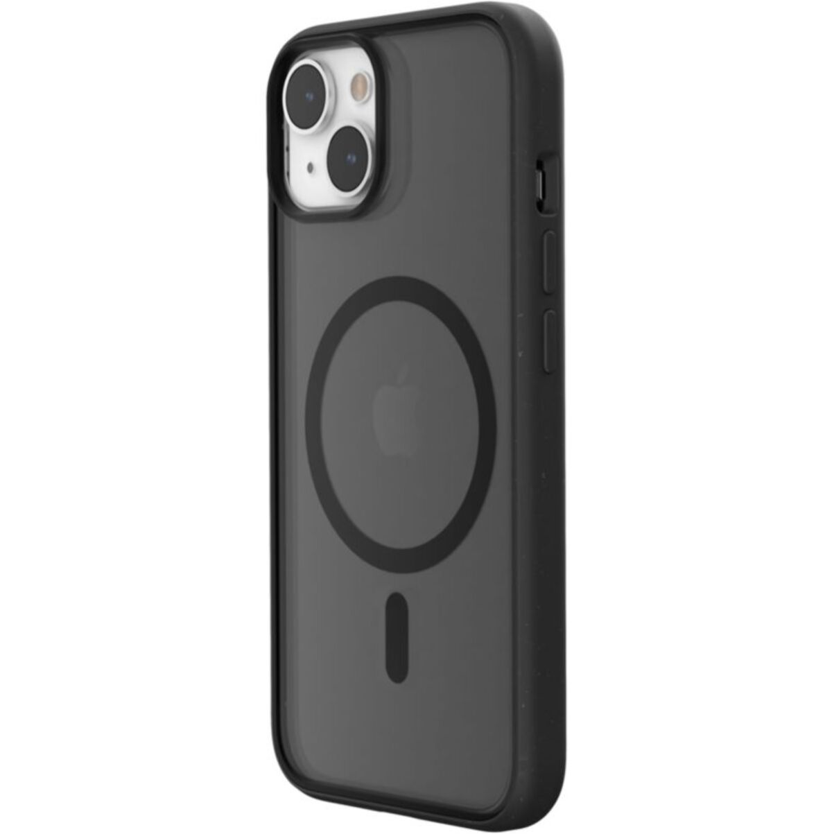 Coque bumper WOODCESSORIES iPhone 14 Plus transparent noir MagSafe