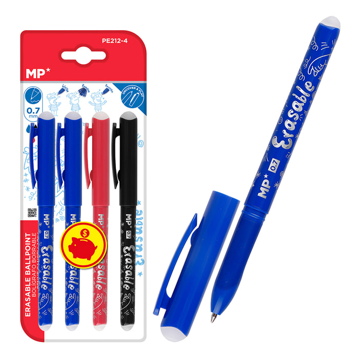 12 PACKS PENNA CANCELLABILE 4 Pz.