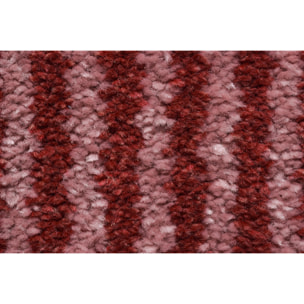 MEMPHIS - Tapis géométrique rouge en polypropylène à poils courts