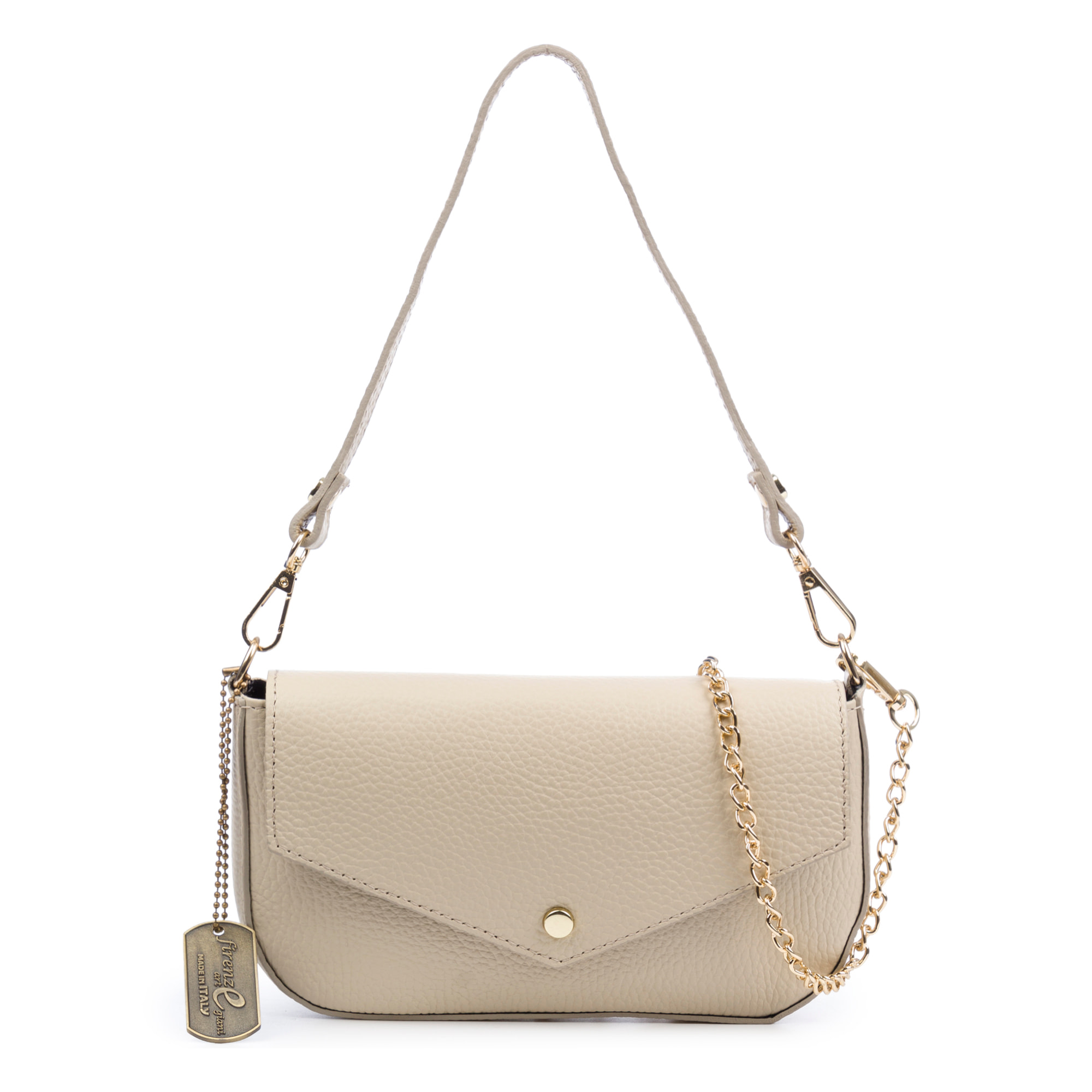 Bellizzi Bolso de hombro Mujer. Piel auténtica Dollaro